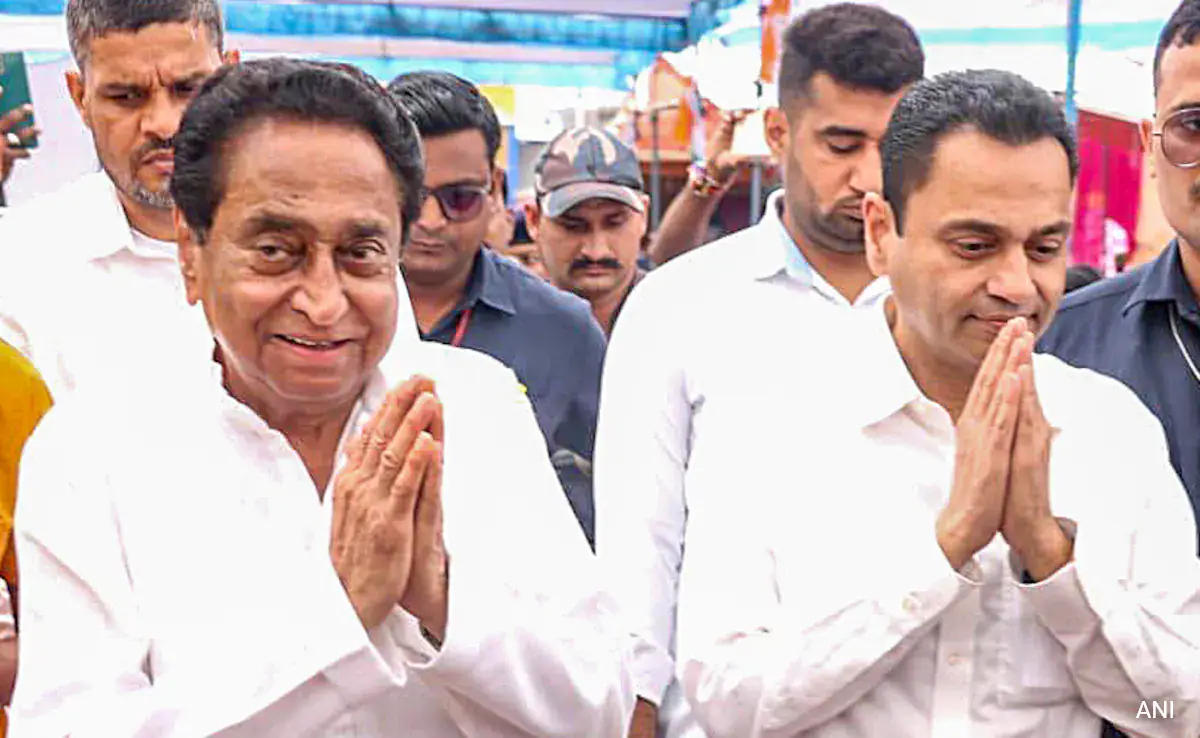 Kamal Nath with son Nakul Nath